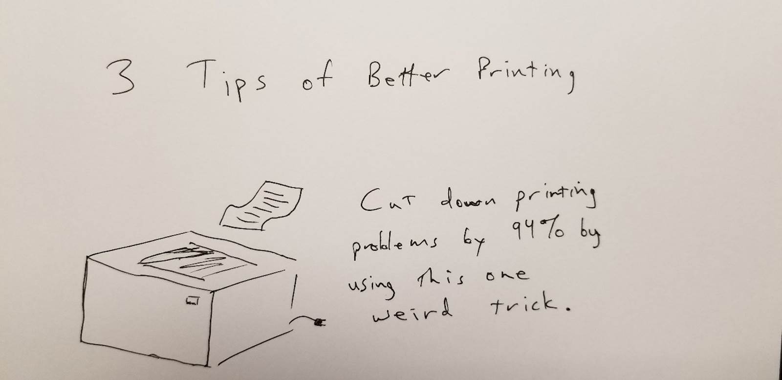 Better Printing Tips